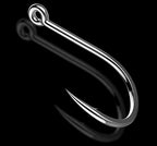 Iseni Hooks, Barbed Ring Eye, Bulk Pack (Sizes 3–15) – product photo