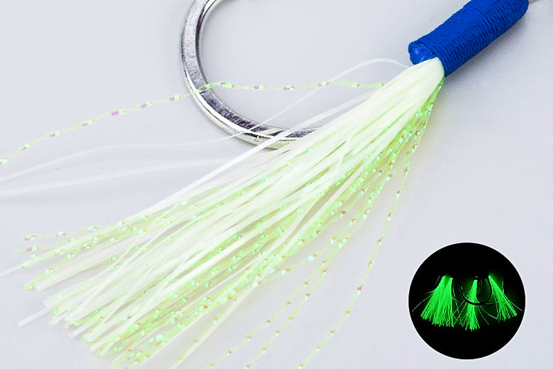 Slow Pitch Jigging Assist Hooks, Glow PE Bound, 1/0–7/0 – product photo