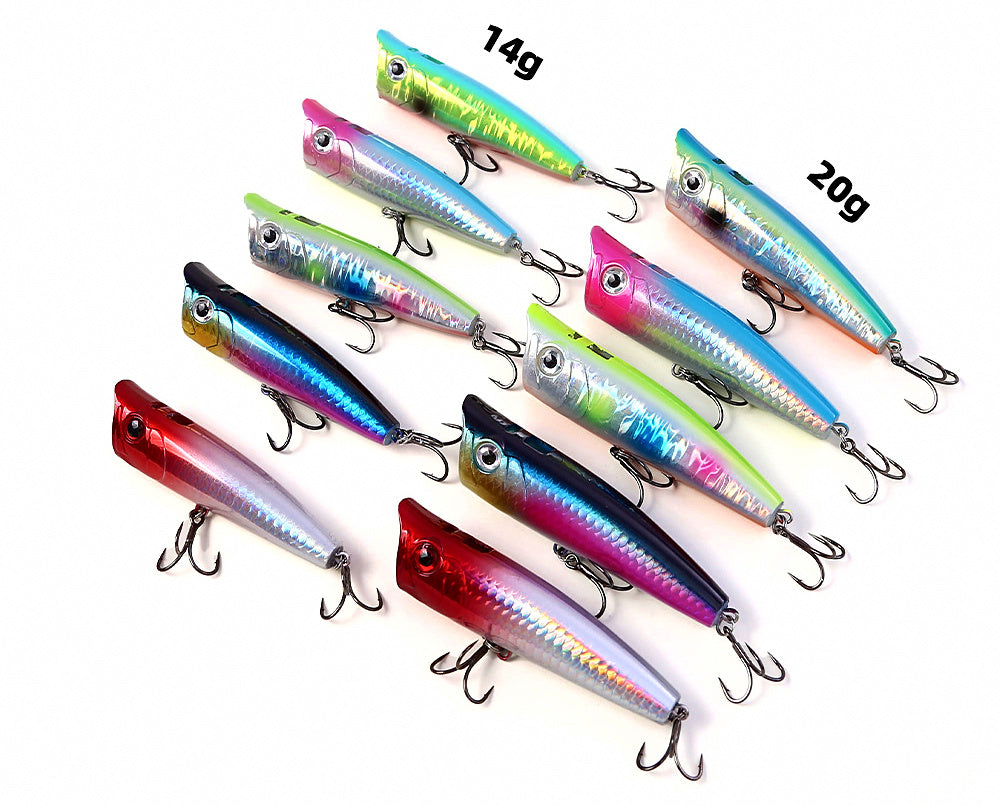 Topwater Popper Lure, 14 g (0.5 oz) & 20 g (0.7 oz) – product photo