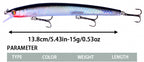 Floating Minnow Hard Bait, Laser Finish Lure – product photo