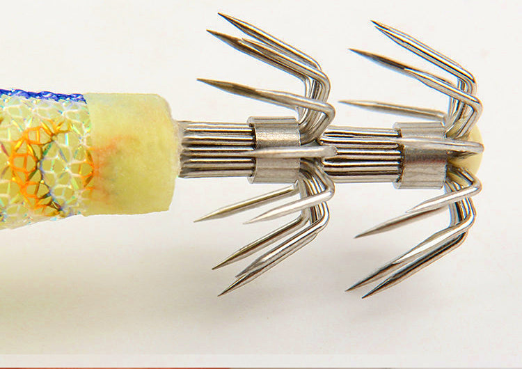 Wooden Shrimp Squid Jig (Egi), Glow, 6.5 g (0.23 oz) – product photo