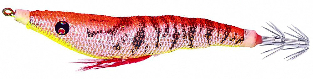 Glow Wood Shrimp Squid Jig, 9 cm and 10 cm (3.5 in, 3.9 in) – product photo