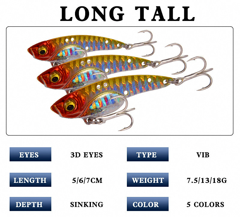 VIB Vibration Blade Bait, 5-7 cm, 7.5-18 g (0.26-0.63 oz) – product photo