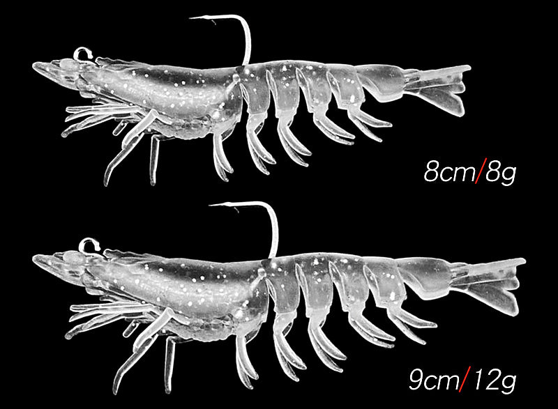 Weighted Soft Shrimp Lure with Hook, 8–21 g (0.28–0.74 oz) – product photo