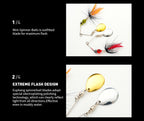 Mini Spinner Spoon Lure, Single Hook, 7 g (0.25 oz) – product photo