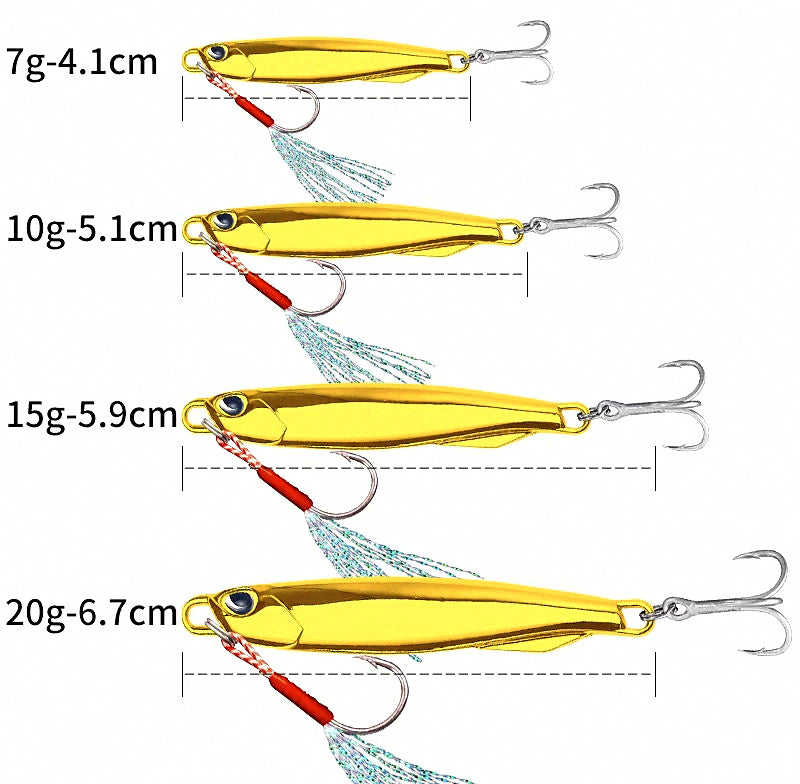 Metal Jig, 7–60 g (0.25–2.1 oz), Plated Finish – product photo