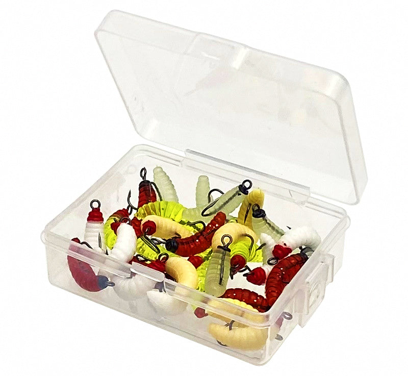 Hooked Mealworm Soft Bait, 20 mm, 0.45 g (0.016 oz) – product photo