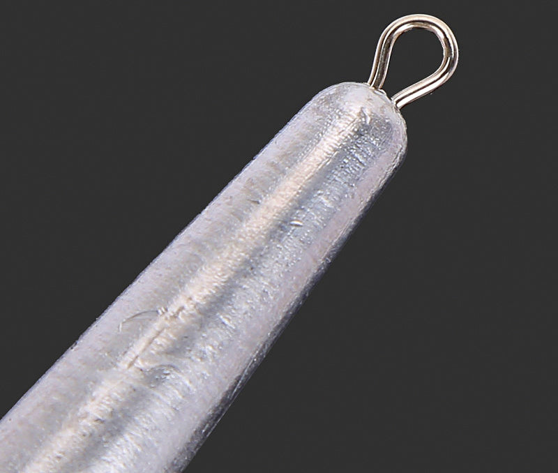 Long Cylinder Lead Sinker, Stainless Ring, 1–7 oz (30–200 g) – product photo