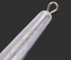 Long Cylinder Lead Sinker, Stainless Ring, 1–7 oz (30–200 g) – product photo