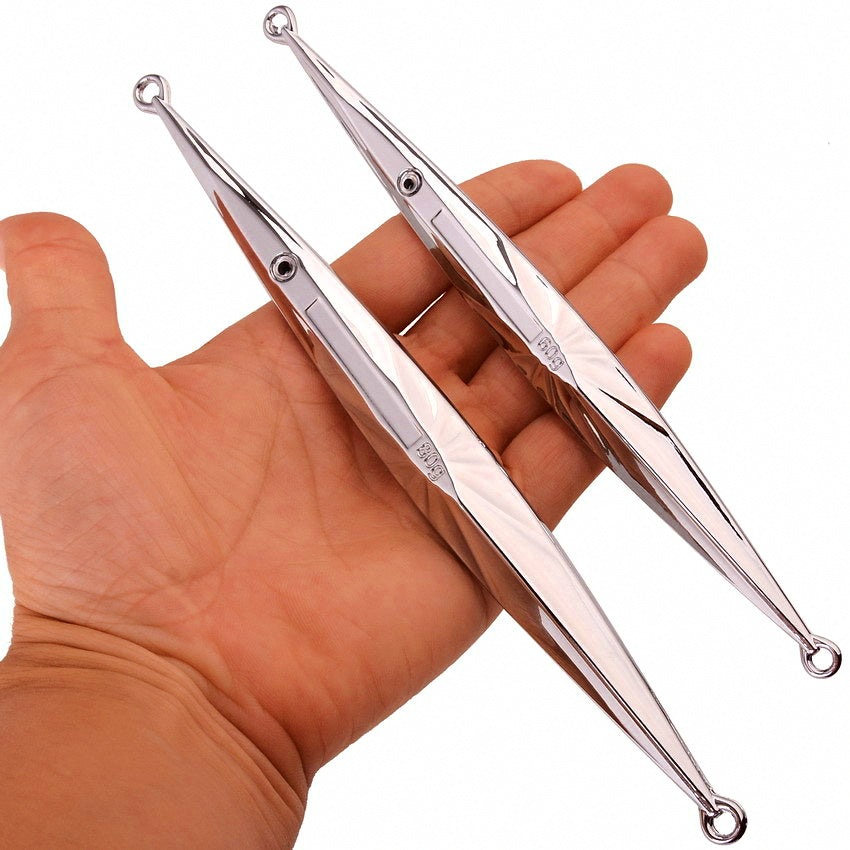 Long Casting Metal Jig, Mirror Silver, 60–80 g (2.1–2.8 oz)