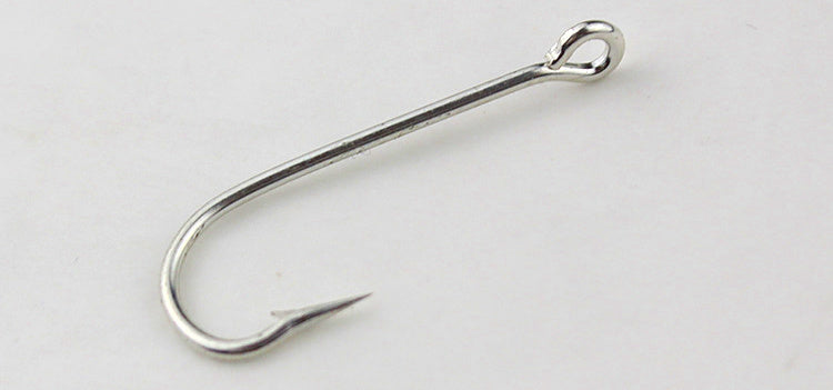 Long Shank Eyed Barbed Saltwater Hooks, Bulk Pack – product photo
