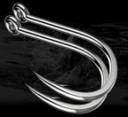 Iseni Tubed Eyed Hooks, Black Barbed, 50-Pack – product photo