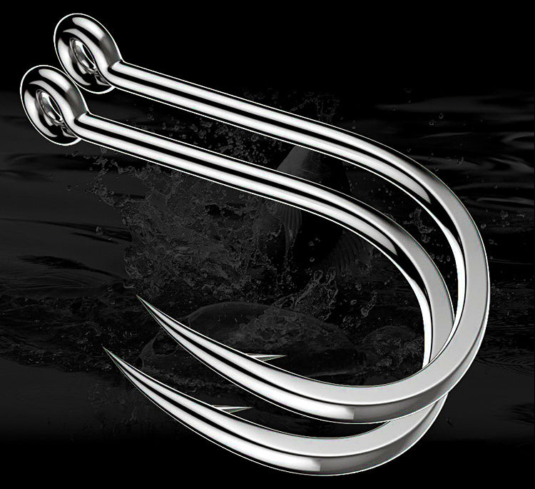 Iseni Tubed Eyed Hooks, Black Barbed, 50-Pack – product photo