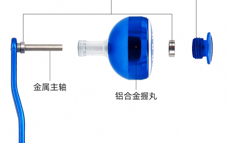 Aluminum CNC Reel Handle Upgrade for Water Drop Reels – product photo
