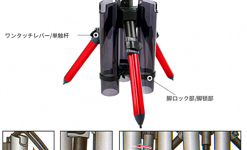 Portable Tripod Fishing Rod Holder Stand, Long or Short – product photo