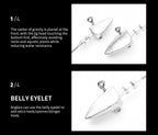 Jig Head Hooks for Soft Baits, 3.5–30 g (1/8–1 oz) – product photo