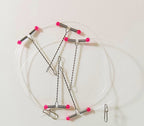 T-Boom Dropper Rig Leader, Multi-Hook Arm, 5 or 10 Pack – product photo