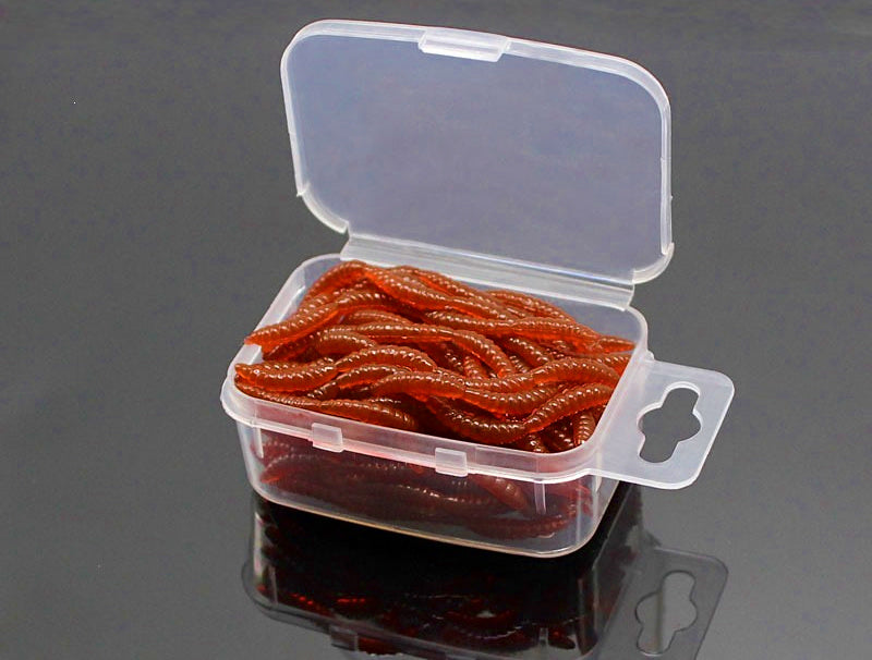 Red 4-Segment Soft Bait Sandworm Lure, Single Piece – product photo