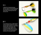 Feathered Spinner Blade Jig, 10 g (0.35 oz), Treble Hook – product photo