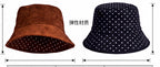 Foldable Wide Brim Bucket Hat, Adjustable Polyester – product photo