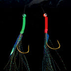 Mackerel Hook Rig with Anti-Bite Line, Luminous Eyes, 6-Piece