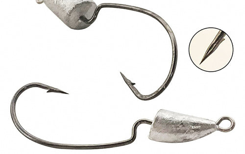Bullet Lead Jig Head Hooks, Barbed, 5–13 g (0.18–0.46 oz) – product photo