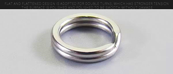 304 Stainless Double Loop Connectors for Lures, 50-Pack – product photo
