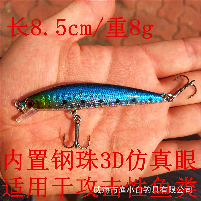 Saltwater Minnow Hard Bait, 8.5 cm (3.3 in), 8 g (0.28 oz) – product photo