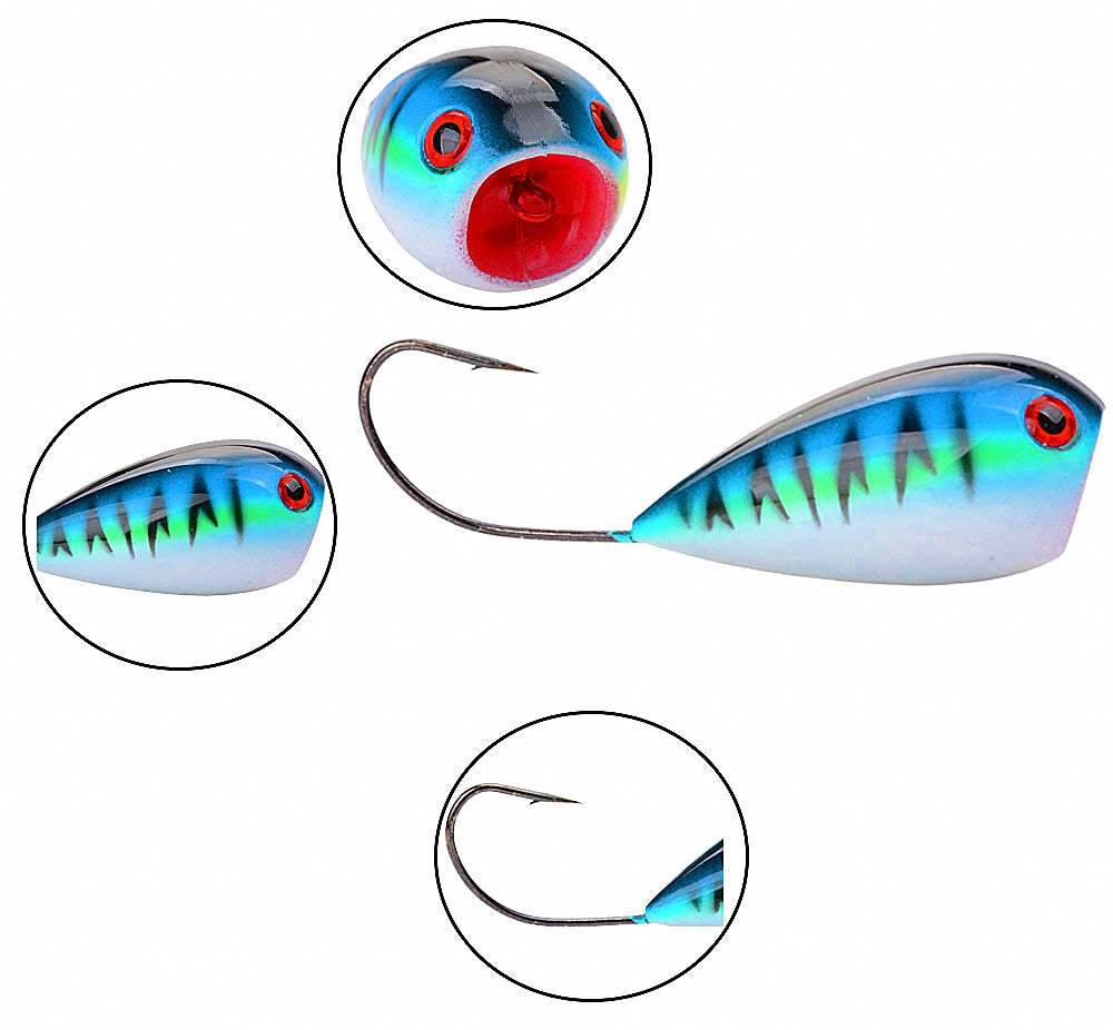 Topwater Popper Lure, 13 g (0.46 oz), 8 cm (3.1 in) – product photo