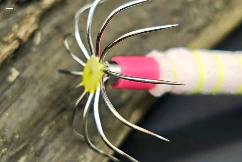 Glow Squid Jig, Red Head Red Eye, 4–30 g (0.14–1.06 oz) – product photo