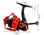 Mini Spinning Reel, Front Drag, Interchangeable Handle – product photo
