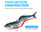 4-Section Jointed Swimbait Hard Lure, Saltwater/Freshwater – product photo