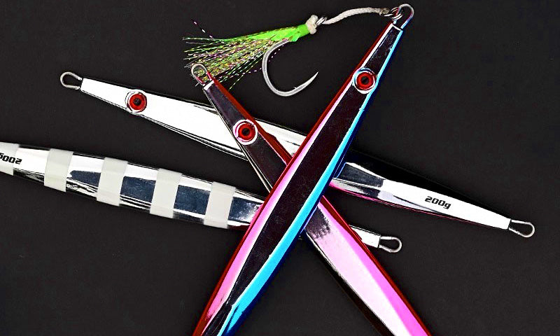 Saltwater Metal Jig with Double Hooks, 100–500 g (3.5–17.6 oz) – product photo