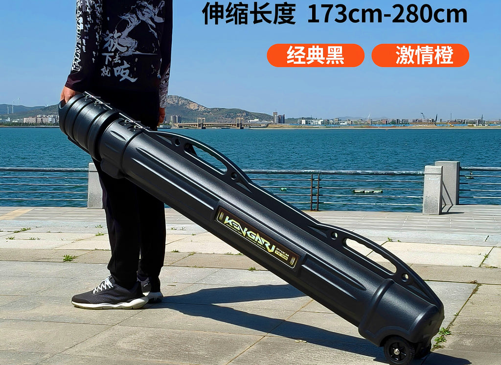 Telescoping Rod Tube, Large Travel Fishing Rod Case – product photo