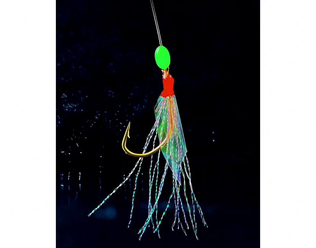 Shrimp Skin Multi-Hook Bait Rig, Bright Color, Sizes 6–16 – product photo