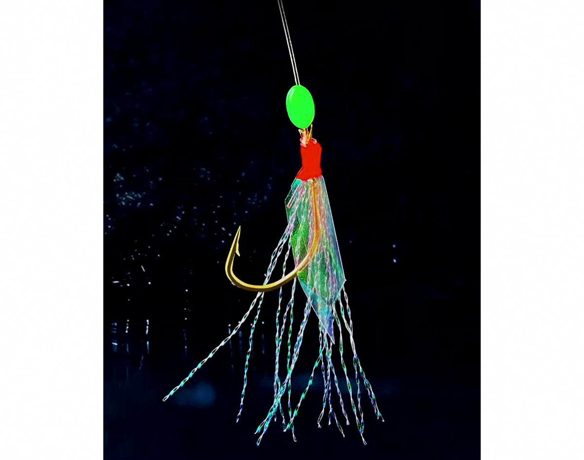 Shrimp Skin Multi-Hook Bait Rig, Bright Color, Sizes 6–16 – product photo