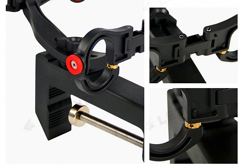 Double Rod Holder for Boat Fishing, ABS Plastic – product photo
