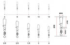 Safety Pin Snaps with Figure-8 Ring, Sizes 14–3/0 – product photo