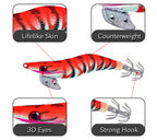 Wood Shrimp Squid Jig, 8 cm (3.1 in) 7.6 g (0.27 oz) Sinking – product photo