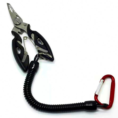 Fishing Pliers with Lanyard and Pouch, 420 Stainless Steel