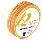 12-Strand PE Braided Line, 100/150/300 m, Multicolor/Green – product photo