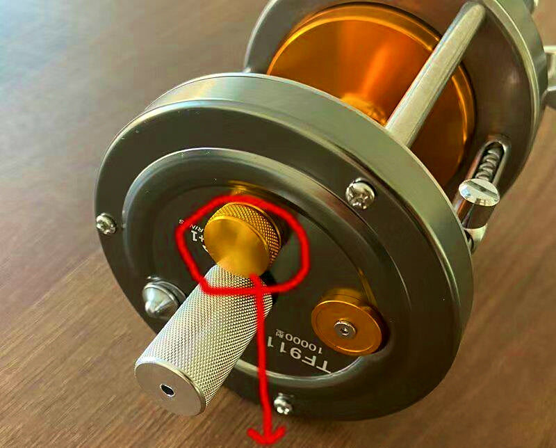 All-Metal Drum Reel, 10000 Size, Optional Slip Ring, Right Hand – product photo