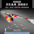 Spinner Lure with Feather Treble Hook, 4.5–20 g (0.16–0.71 oz) – product photo