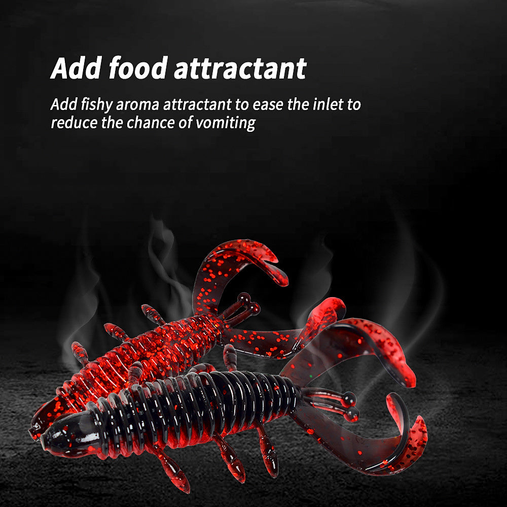 Twin Tail Shrimp Soft Bait, 8-Pack, 5.5 cm or 7 cm – product photo