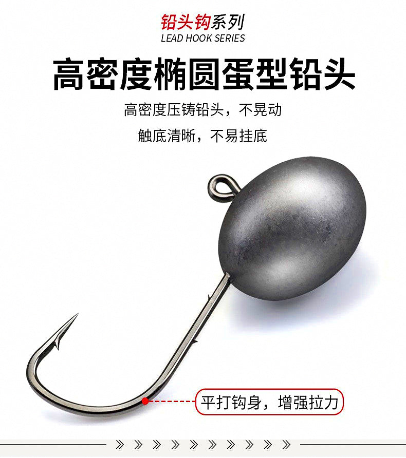 Double Barb Jig Head Hooks, 2–5 g (0.07–0.18 oz) – product photo