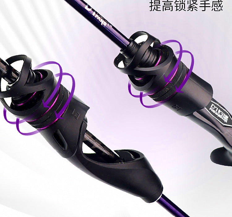 Travel Lure Rod, 1.55–1.8 m (5.1–5.9 ft), 4-Section Carbon – product photo