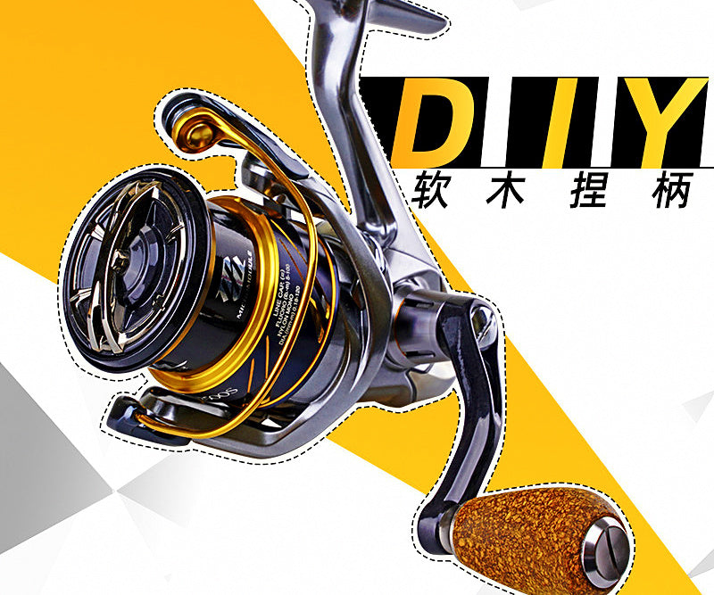 Wood Spinning Reel Handle, Water-Drop Style, Upgrade Part – product photo