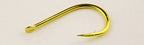 High Carbon Steel Barbed Hooks, Gold, Bulk Pack, Sizes 7–11 – product photo