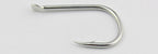 Iseni Barbed Long Shank Hooks, Bright Tin, 50 pcs – product photo