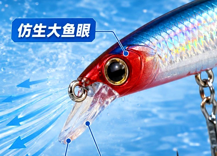 Floating Minnow Lure, 18.5 cm (7.3 in), 25 g (0.9 oz) – product photo